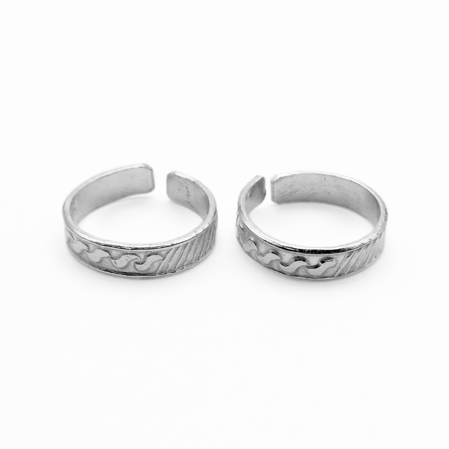Wavy Wonders Toe Rings FREE Size / 4.6 g