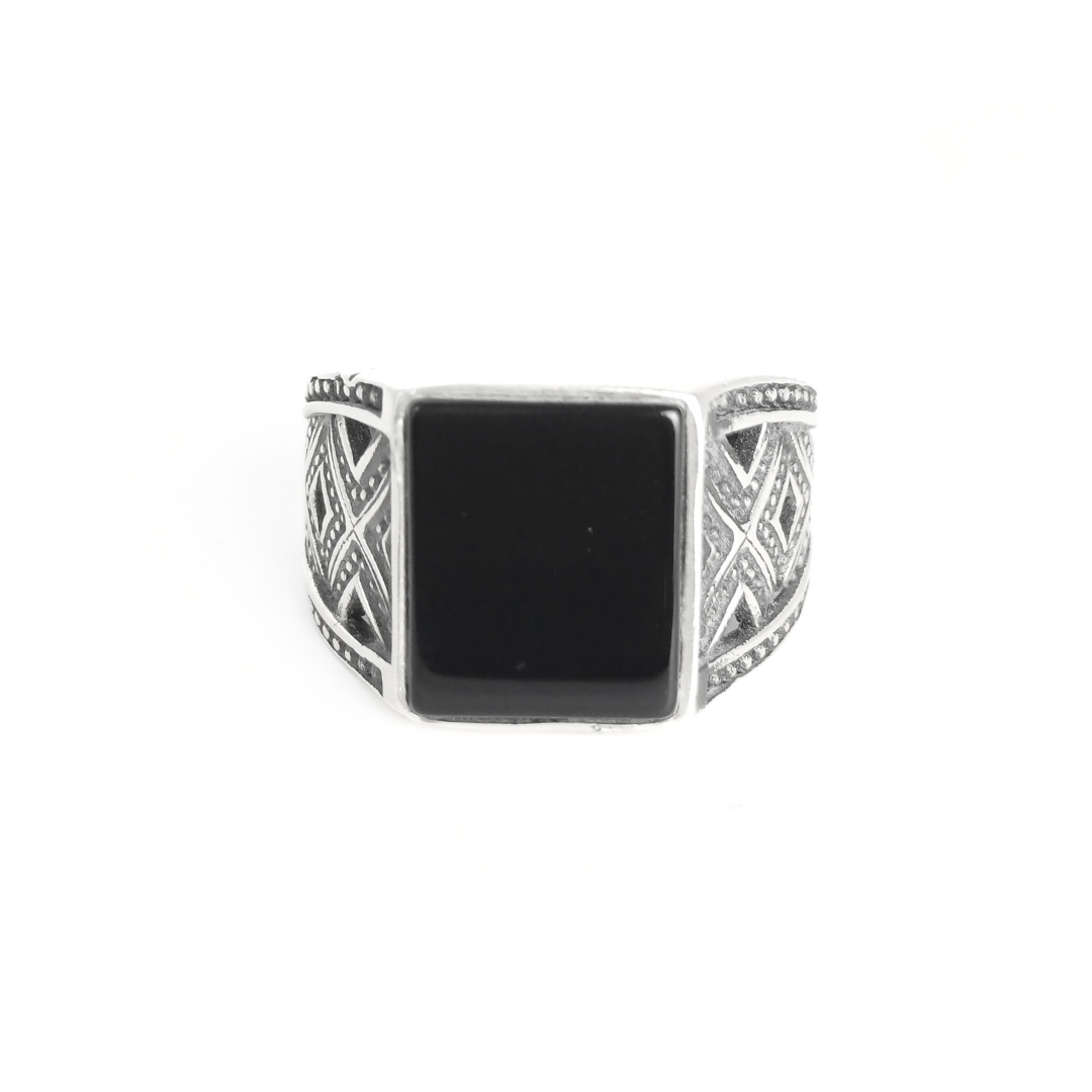 Woven Onyx Ring 20 mm / 5.72 g