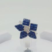 Sapphire Mosaic Bloom Ring
